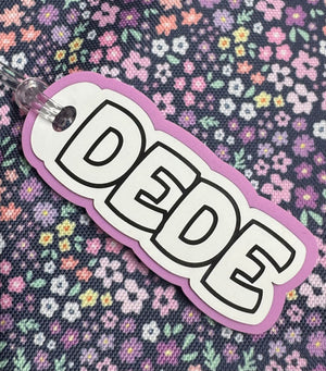 Large Personalised Laser Cut Bag Tag