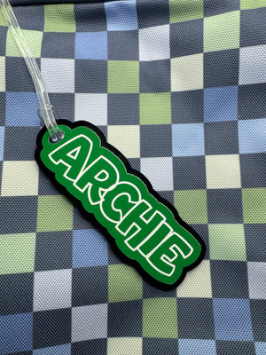 Large Personalised Laser Cut Bag Tag