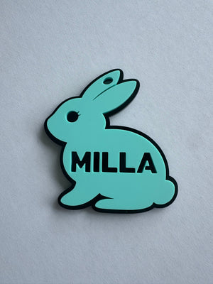 Personalised Laser Cut Bag Tag - Bunny