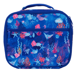 Spencil Big Cooler Lunch Bag + Chill Pack - CORAL GARDEN