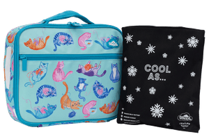 Spencil Big Cooler Lunch Bag + Chill Pack - CRAZY CATS