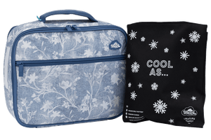 Spencil Big Cooler Lunch Bag + Chill Pack - Denim Daze