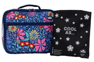 Spencil Big Cooler Lunch Bag + Chill Pack - FLOWER FUN