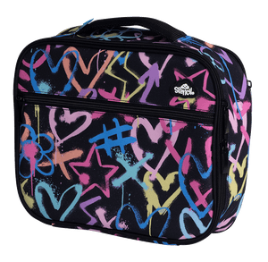 Spencil Big Cooler Lunch Bag + Chill Pack - HEARTS AND CROSSES