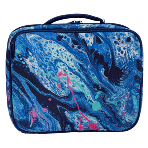 Spencil Big Cooler Lunch Bag + Chill Pack - Liquid Marble