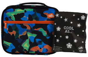 Spencil Big Cooler Lunch Bag + Chill Pack - VIRTUAL CAMO