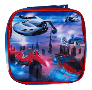 Spencil Little Cooler Lunch Bag + Chill Pack - FLYING CARS