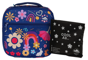 Spencil Little Cooler Lunch Bag + Chill pack FLOWER POWER
