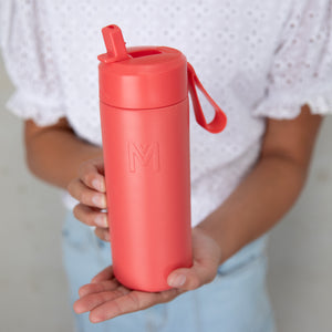 MontiiCo FUSION 475ML Drink Bottle with Sipper Lid - Watermelon