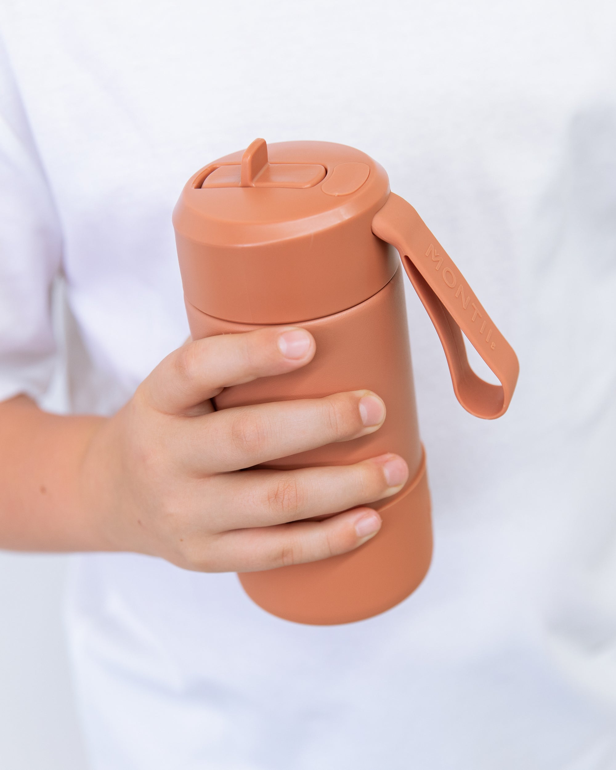 MontiiCo FUSION 350ML Drink Bottler with Sipper Lid - Clay