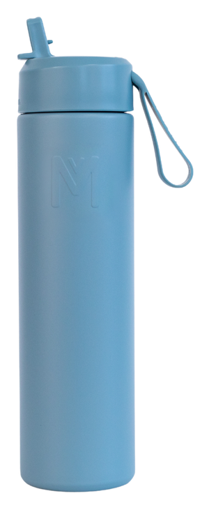 Montii.co Fusion 700ml Drink Bottle with Sipper Lid - Stone