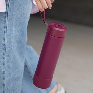 Montii.co Fusion 700ml Drink Bottle Sipper - Ruby