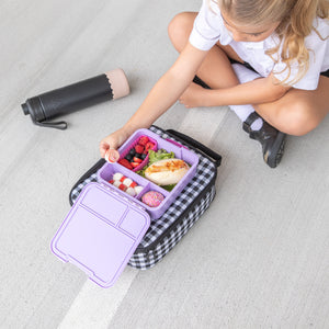 Montiico Insulated Lunch bag - Large - Black Gingham