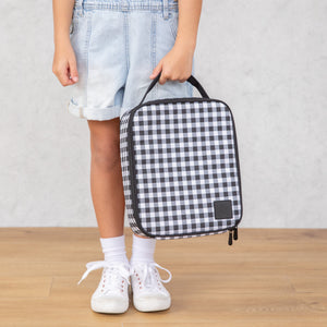 Montiico Insulated Lunch bag - Large - Black Gingham