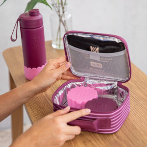 Montiico mini Insulated Lunch bag - Ruby