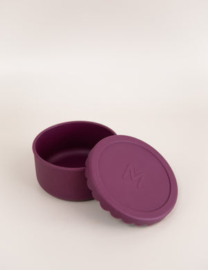 MontiiCo Silicone Scallop Bowl - Ruby
