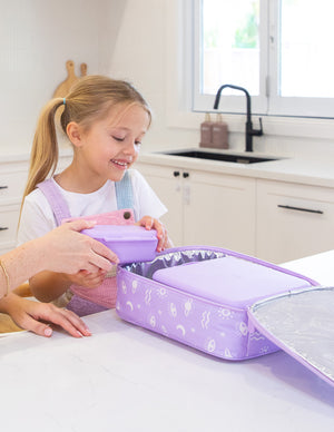 MontiiCo Large Insulated Lunch Bag - Cosmic Bloom (NEW SIZE) LIMITED EDITION