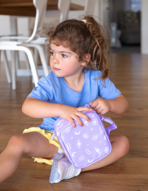 MontiiCo Large Insulated Lunch Bag - Cosmic Bloom (NEW SIZE) LIMITED EDITION