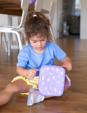 MontiiCo Large Insulated Lunch Bag - Cosmic Bloom (NEW SIZE) LIMITED EDITION