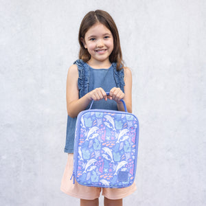 MontiiCo Large Insulated Lunch Bag - Dolphin Dreams (NEW SIZE)