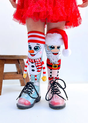 Mad Mia Socks - SANTA & SNOWMAN