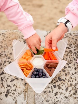 MELII LUXE HEXAGON SNACKLE BOX - Blue