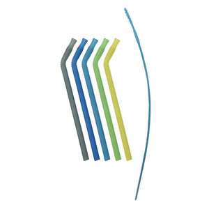 B.box Silicone straws - Pool Party