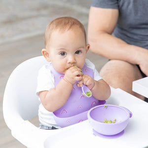 Bumkins Silicone Bib - Rainbows