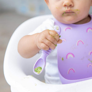 Bumkins Silicone Bib - Rainbows
