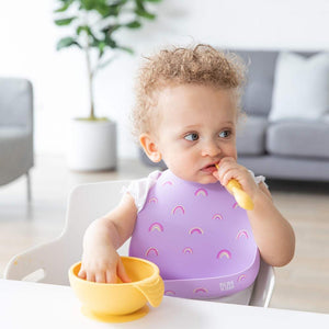 Bumkins Silicone Bib - Rainbows