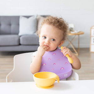 Bumkins Silicone Bib - Rainbows