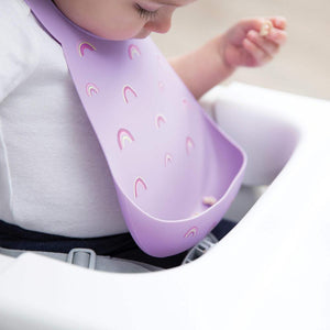 Bumkins Silicone Bib - Rainbows