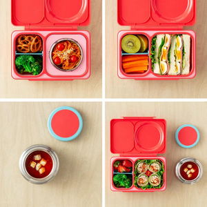 OMIEBOX UP HOT & COLD BENTO BOX - CHERRY PINK