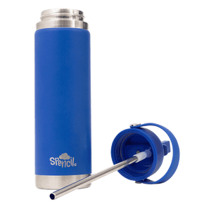 Big Insulated Water Bottle 650ml - Azure