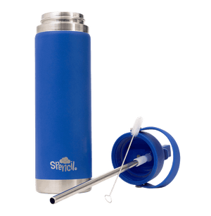 Big Insulated Water Bottle 650ml - Azure