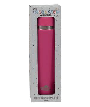 Big Insulated Water Bottle 650ml - Fuchsia