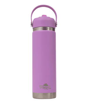 Big Insulated Water Bottle 650ml - Lilac