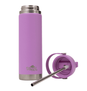 Big Insulated Water Bottle 650ml - Lilac