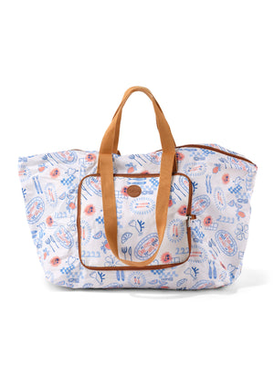 Fold-Up Tote - Mediterranean