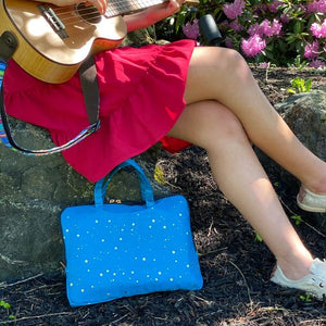 Yumbox Poche - Teal Stars with Handles