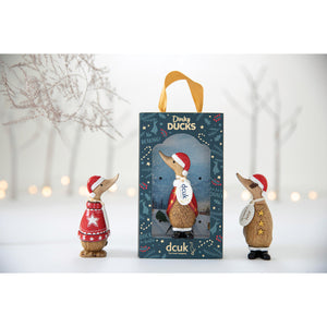 DCUK TRADITIONAL CHRISTMAS DINKY DUCKS 3PCS ASSORTED