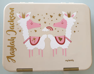 My Family Easy Clean Bento Llama