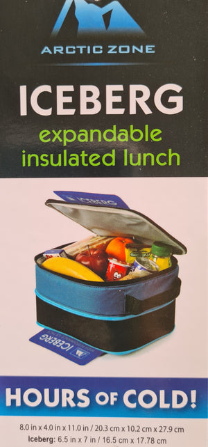 Arctic Zone Expandable Lunch Bag - Shapphire Blue