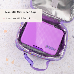 MontiiCo Mini Insulated Lunch bag - Splat (Clip Handle)