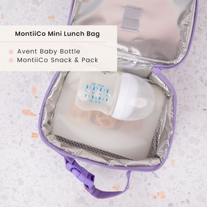 MontiiCo Mini Insulated Lunch bag - Splat (Clip Handle)
