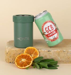 MONTIICO INSULATED CAN & BOTTLE COOLER - SAGE