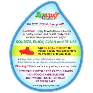 Squeasy Snacker 6oz / 180ml - PURPLE