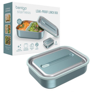 BENTGO STAINLESS STEEL LEAK-PROOF LUNCH BOX 1200ML - AQUA