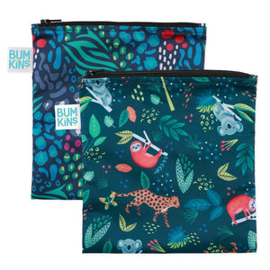 Bumkins Large Snack Bag 2pk - Animal Print