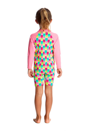 FUNKITA - TODDLER GIRLS PRINTED ONE PIECE GO JUMPSUIT - MINTY MITTENS